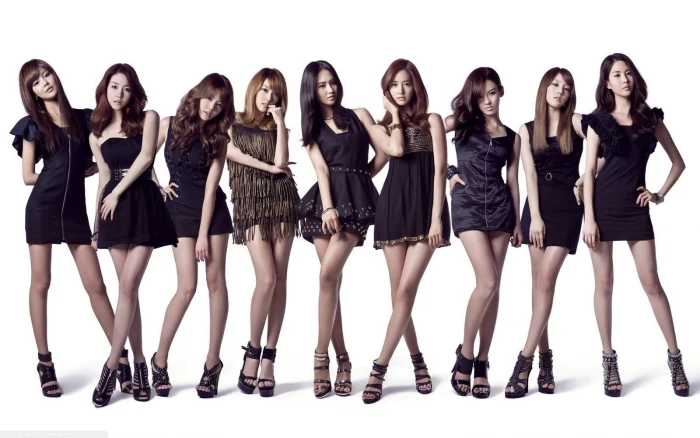 group of women asian korean snsd girls generation young adult 2k