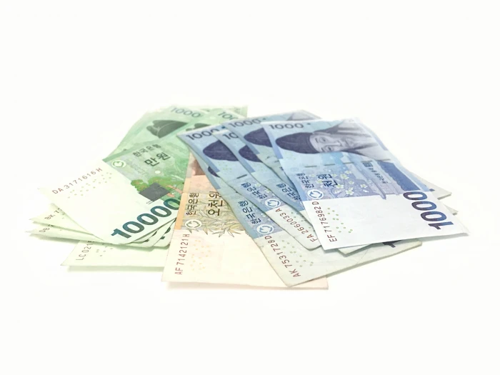 Korean won banknote lot don storage payment bills tax gold 2k