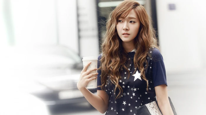 K pop SNSD women model wavy hair redhead Asian Jessica 2k