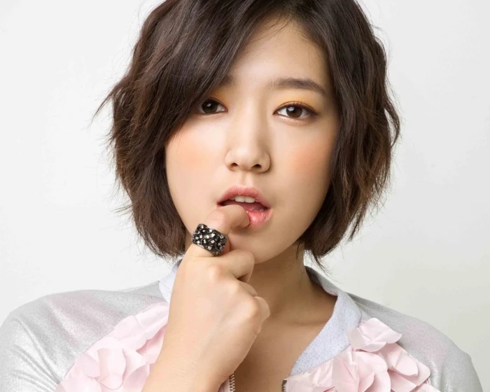 park shin hye asian brunette women face lips brown eyes korean open mouth