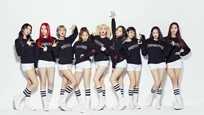 K pop Momoland knee highs socks redhead blonde black hair 2k