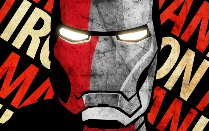 Iron Man Mask ironman illustraiton Tony Stark superhero mask 2k