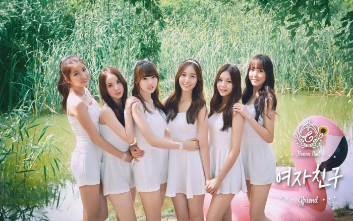 Korean Beauty Singers GFriend Photo Wallpaper 15 women s white sleeveless mini dresses 2k