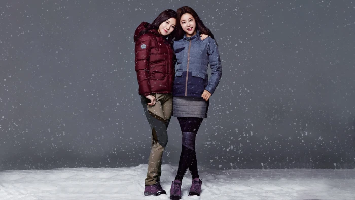 women asian winter snow korean 2k