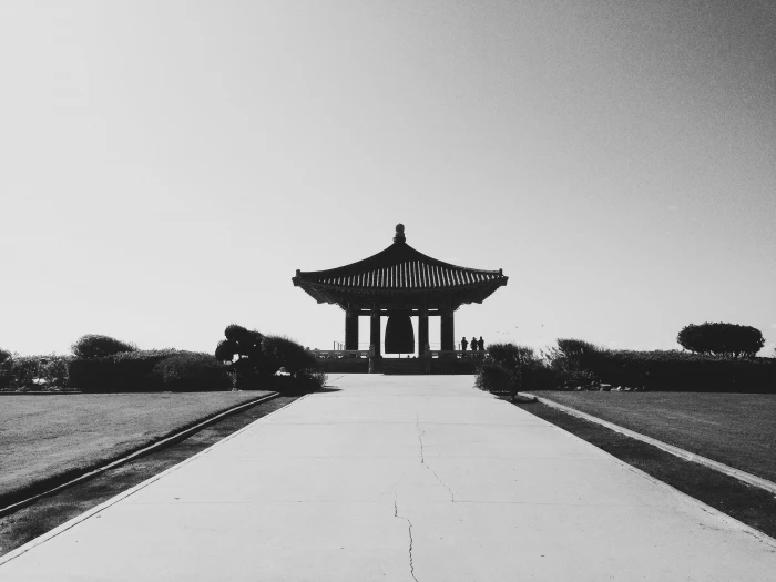 korean bell of friendship angels gate park culture architecture 2k