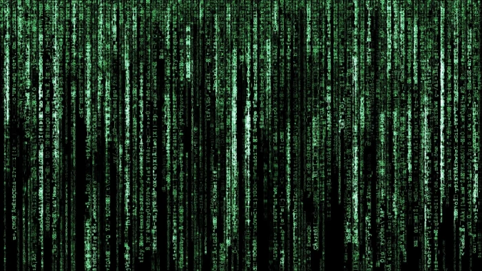 green hacker darkness matrix binary system code 2k
