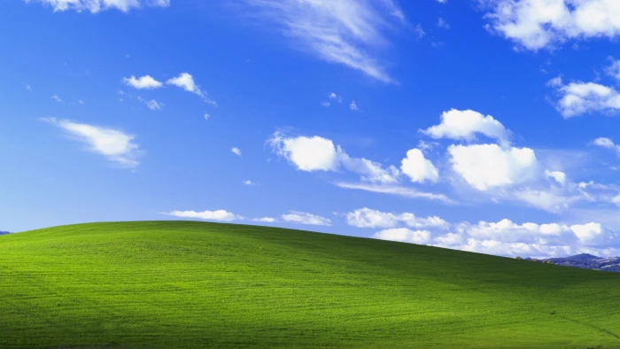 landscape photography of green field under blue sky Windows XP 2k 4k