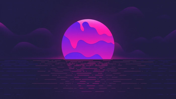 moon Purple HD 2k