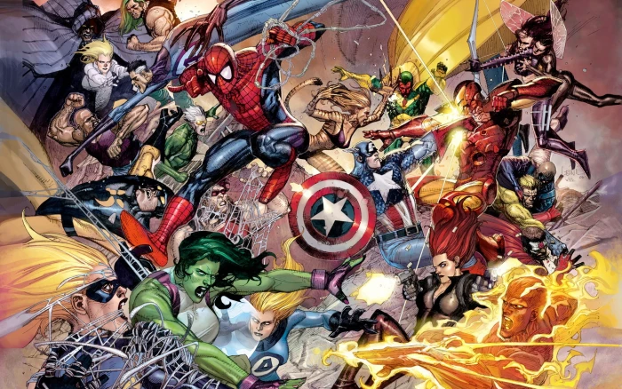 Marvel Superheroes illustration Comics choice variation 2k