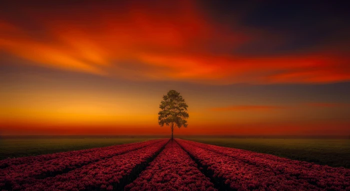tree full hd desktop download plant sky landscape sunset 2k 4k