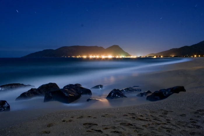 black and white fish beach sky water scenics nature tranquility 2k 4k