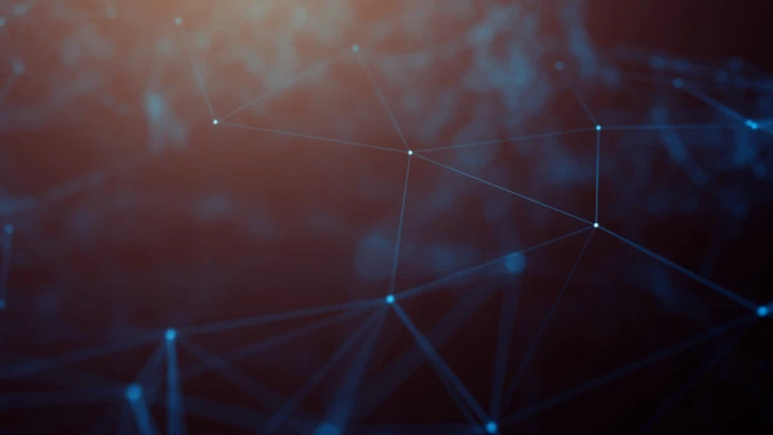 geometry cyberspace digital art blue lines abstract night 2k 4k 5k