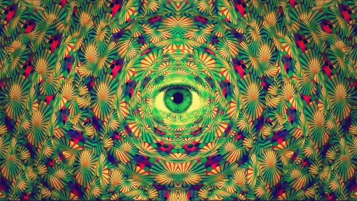 psychedelic trippy eyes fractal pattern full frame backgrounds 2k