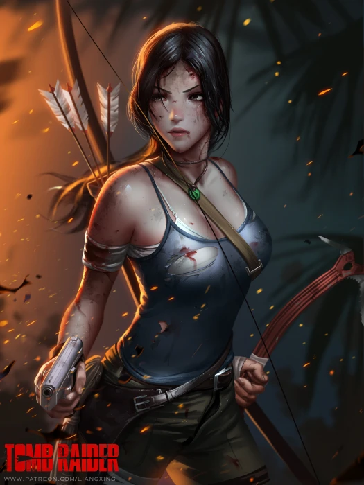 Tomb Raider game application wallpaper digital art artwork 2k