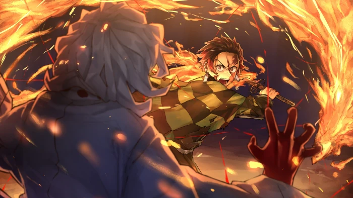 Kimetsu no Yaiba anime digital art artwork Tanjiro Kamado 2k 4k