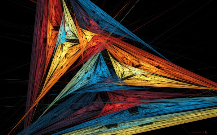 multicolored abstract painting digital art multi colored night 2k