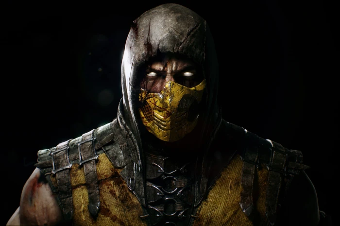 Scorpion from Mortal Kombat wallpaper character video games 2k 4k