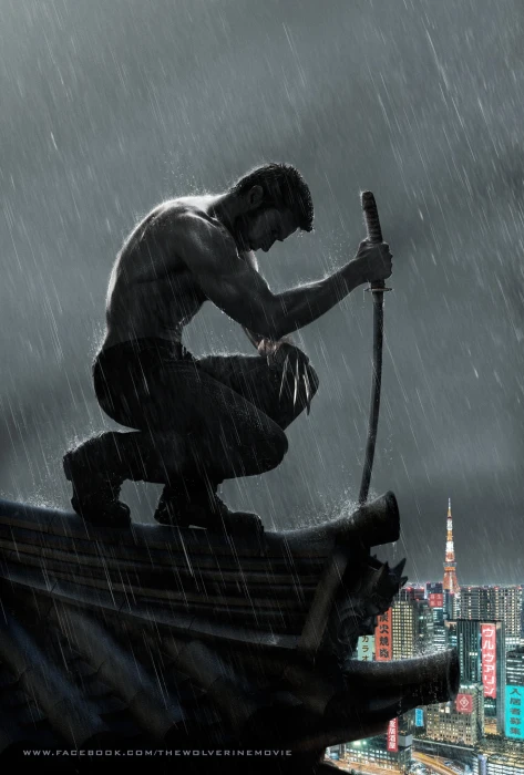 The Wolverine movie poster sword water architecture nautical vessel 2k