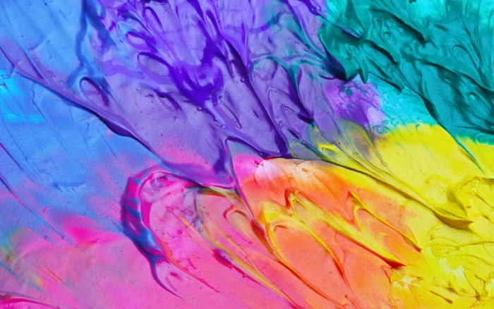abstract painting colorful paint splash purple multi colored 2k 4k