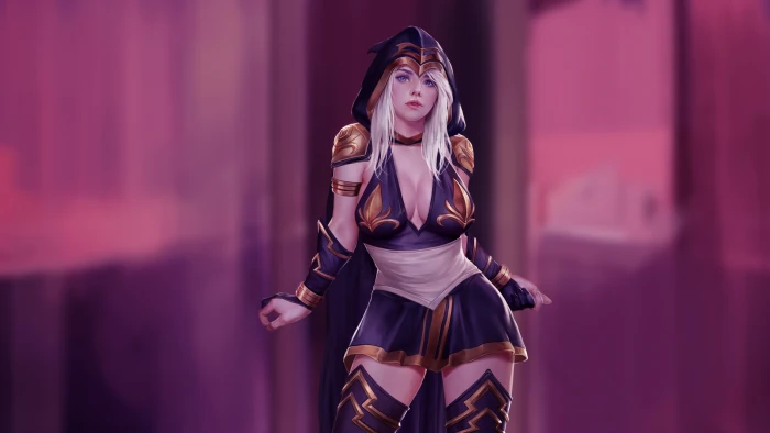 Ashe League of Legends video games game characters 2k 4k 5k 8k