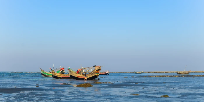 boat bangladesh saint martin island golden hour river nature 2k 4k 5k