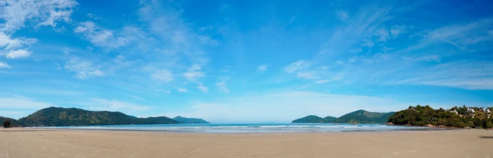 brazil ubatuba pano panorama brasil waves beach nature 2k 4k 5k