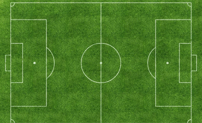 Football Pitch green and white soccer field illustration Sports 2k