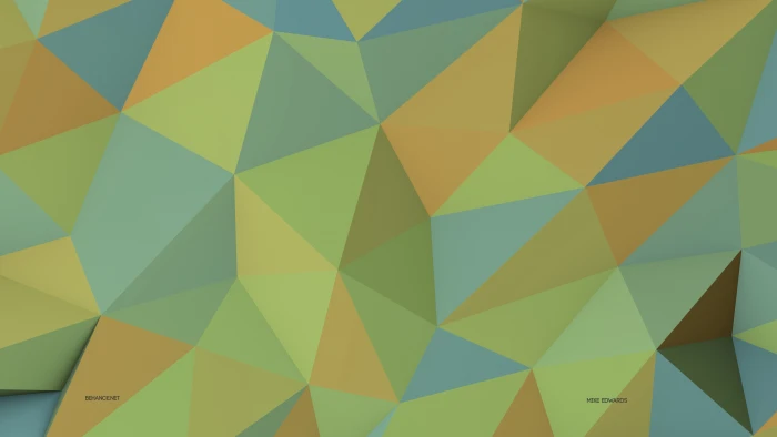 green yellow and blue optical illusion polygon wallpaper 2k 4k 5k 8k