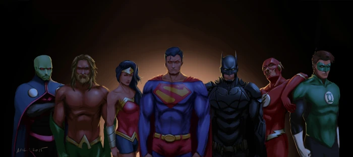 justice league artwork artist digital art superheroes 2k 4k 5k 8k