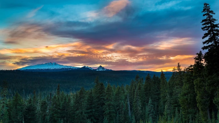 mount scenery united states oregon diamond peak willamette national forest 2k 4k