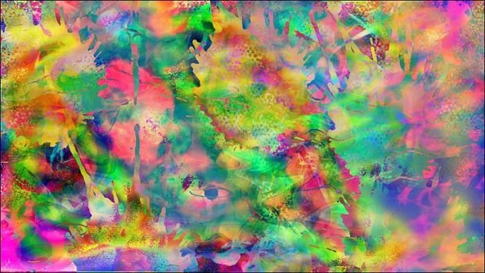 multicolored abstract illustration LSD brightness trippy psychedelic 2k