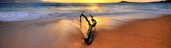 nature landscape beach dual screen sea water sand sky motion 2k 4k