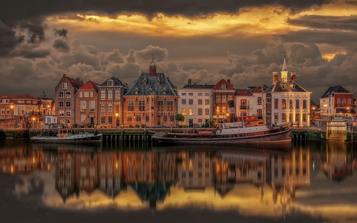 Old Port Of Maasslui Netherlands Ultra Hd Desktop Wallpapers For Computers Laptop Tablet And Mobile Phones 90 2k 4k
