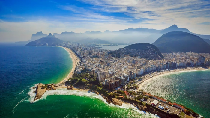 Rio De Janeiro Copacabana Beach And Ipanema Aerial View Ultra Hd Wallpapers For Desktop Mobiles 2k 4k