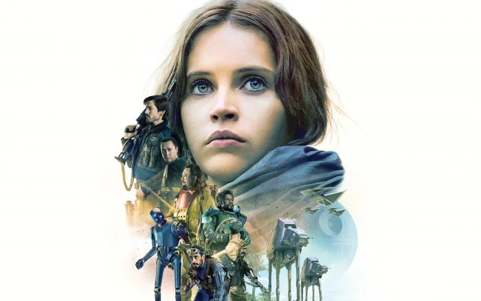Rogue One A Star Wars Story Key Art studio shot one person 2k 4k