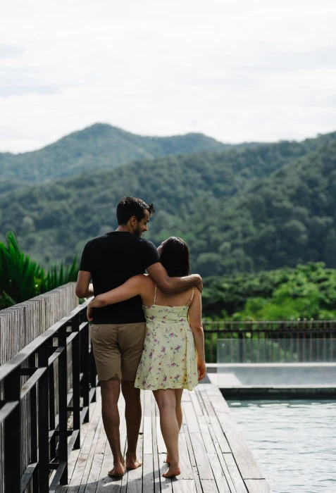 team building indian wedding couple romance mountains scenery 2k 4k