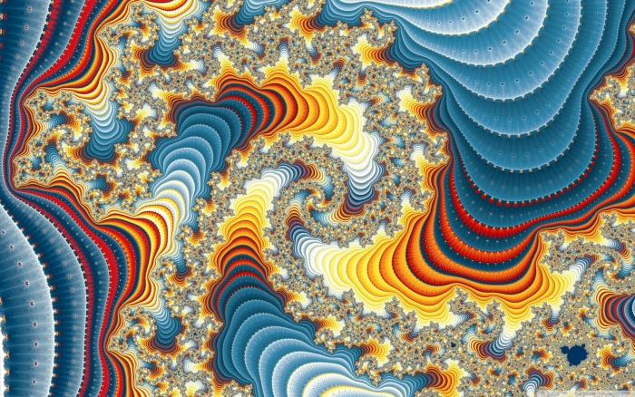 abstract painting fractal digital art psychedelic pattern 2k