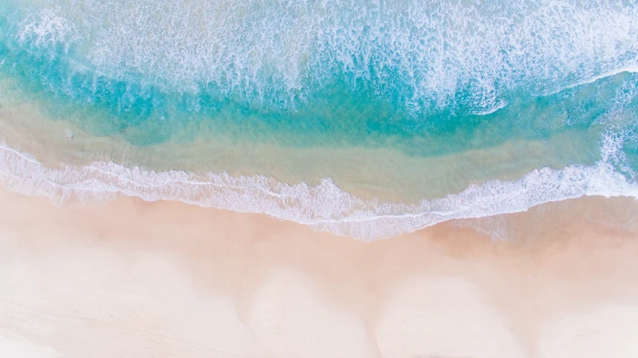 aerial photo of body water photography sea waves 2k 4k