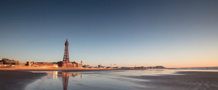 blackpool tower united kingdom uhd sea 2k 4k 5k 8k