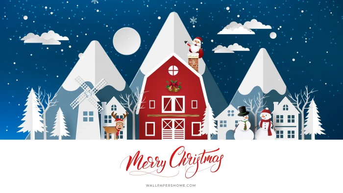 Christmas New Year poster 2k 4k 5k 8k