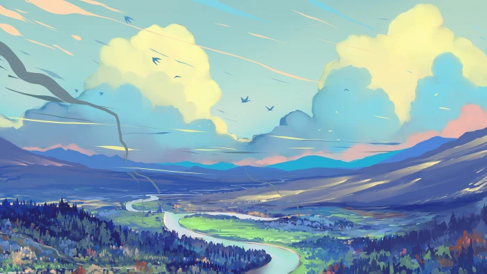 digital art painting fantasy landscape 2k 4k 5k
