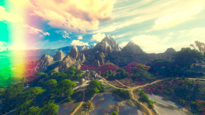 green leafed trees The Witcher 3 Wild Hunt cloud sky 2k 4k