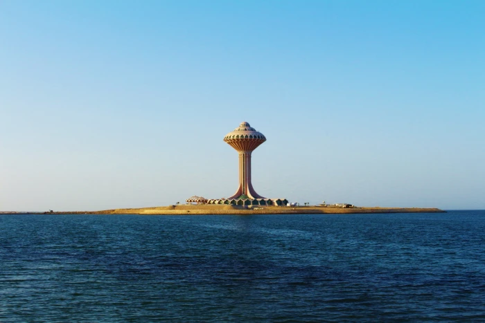 Khobar Tower Icon City Beach Water sea modern building 2k 4k 5k