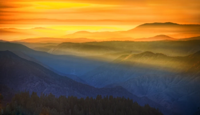 landscape photography of mountains during golden hour rays 2k 4k 5k