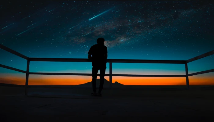 silhouette person photography stars hd night 2k 4k 5k 8k