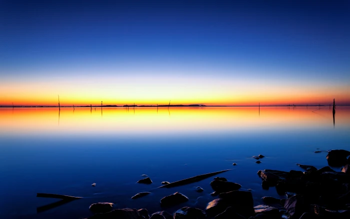 twilight seascape HD 2k 4k