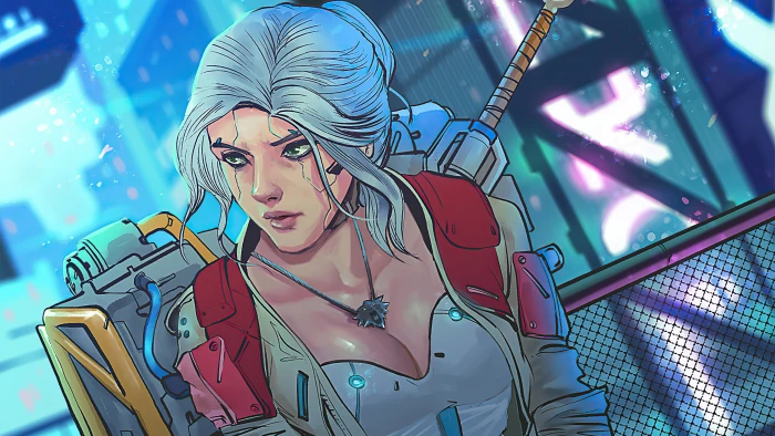 Ciri Cirilla Fiona Elen Riannon The Witcher cyberpunk 2k 4k
