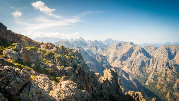 corsica nature travel landscape panorama summer sun wallpaper 2k 4k