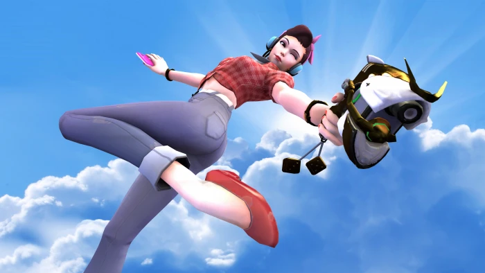 dva overwatch games artwork hd sky one person 2k 4k 5k 8k