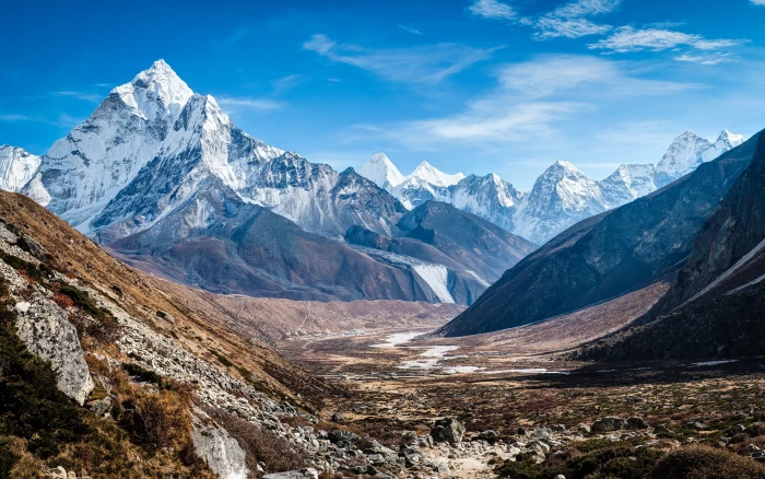 landscape ama dablam mountains Himalayas 2k